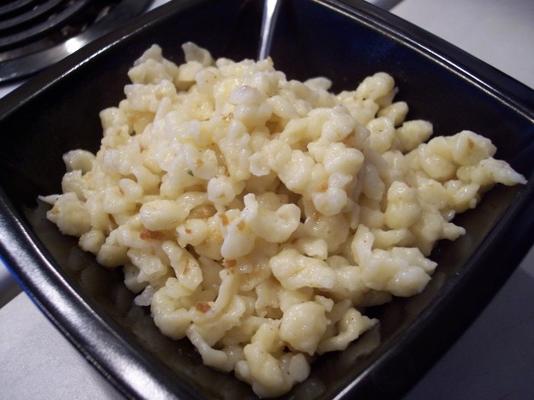 spaetzle met gebruinde boter