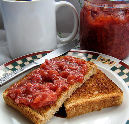 heel gemakkelijke en goede suikervrije aardbeienjam / spread