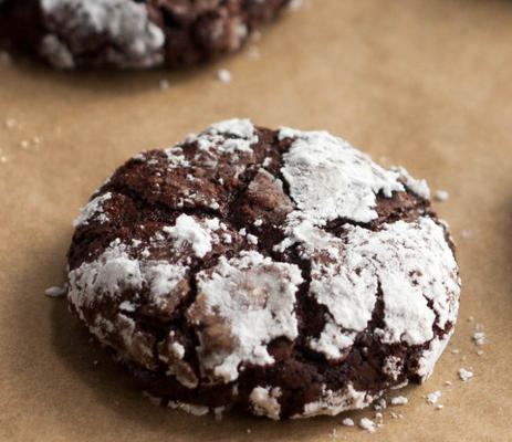 flourless deep dark chocolate cookies