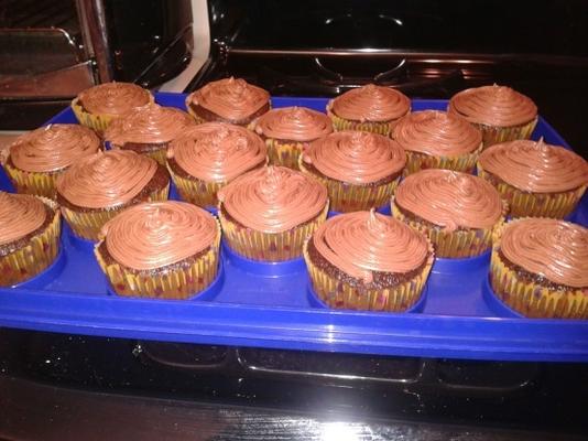 karnemelk chocolade cupcakes