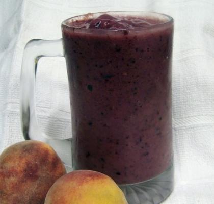 paarse kracht blackberry perzik smoothie