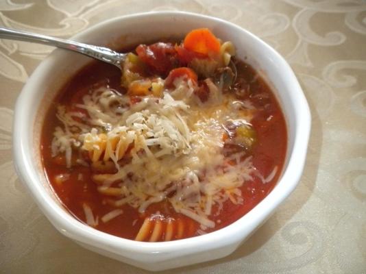 tomaat rotini soep