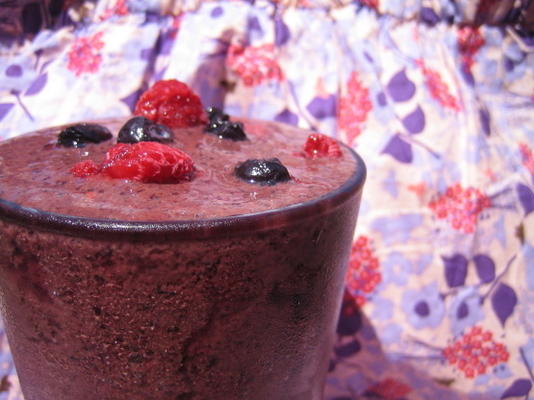 magere chocolade bessen smoothie