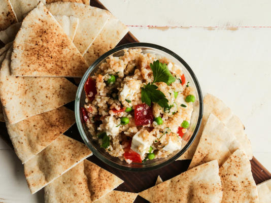 salade met tabouleh-pea