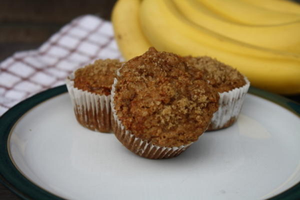 pindakaas en banaanmuffins