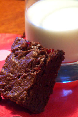 chocolade kers merlot brownies