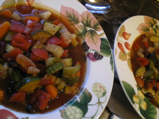 vegetarische minestrone soep