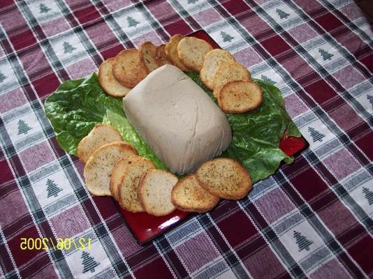 gemakkelijke kippenlever en brandy paté