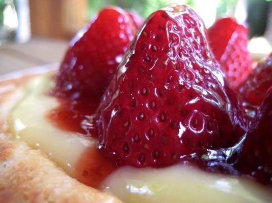 Strawberry Lemon Curd Tart