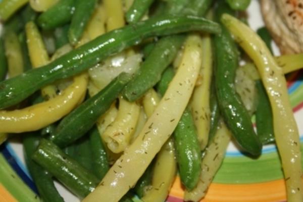 groene en gouden bonensalade