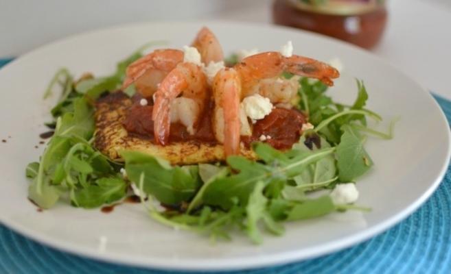 warme garnalen nest salade ragu