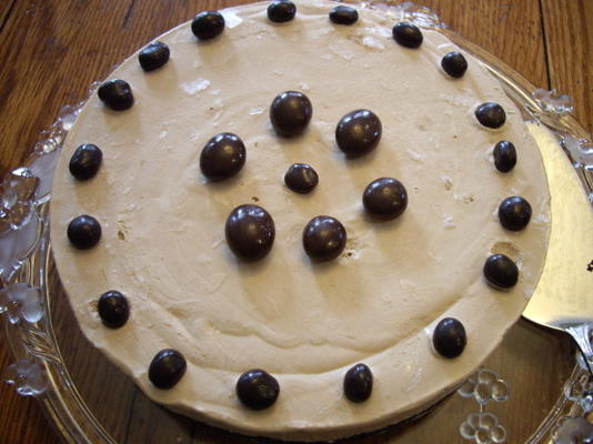 bevroren mokka-cheesecake