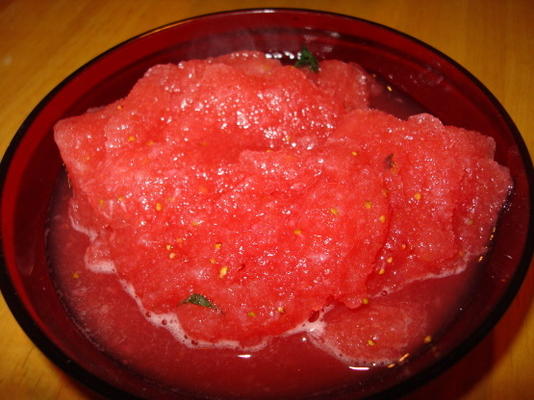 watermeloen bessen sorbet