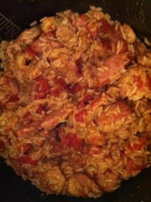 snelkookpan jambalaya (met pepers en selderij)