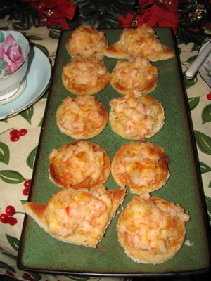 Angie's garnalen canapes