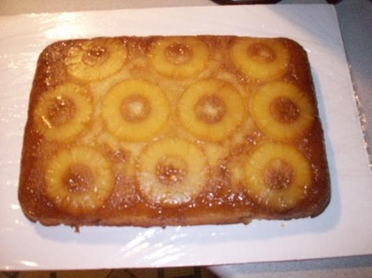 poohrona's ananas cake ondersteboven