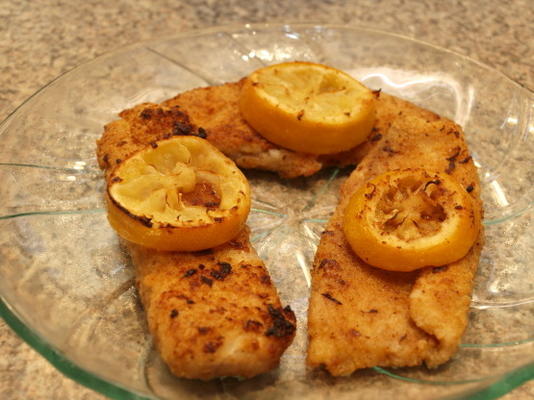 Italiaanse breadcrumb-crusted tilapia met citroen