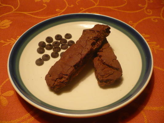 glutenvrije dubbele chocolade biscotti