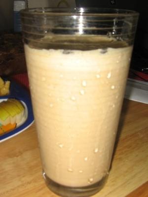 opgeschudde bananensmoothie