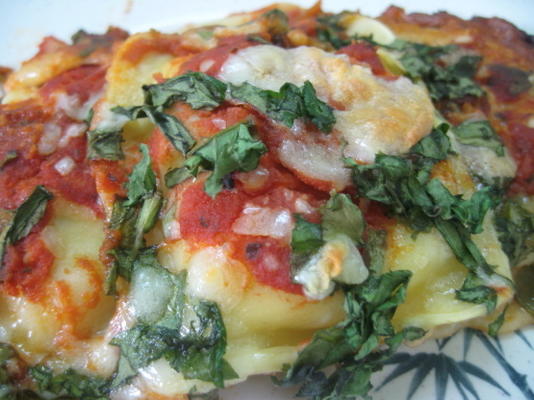 spinazie ravioli bakken