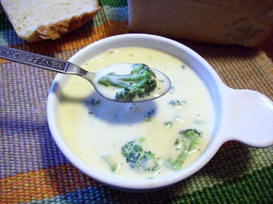 geweldige crème van broccolisoep