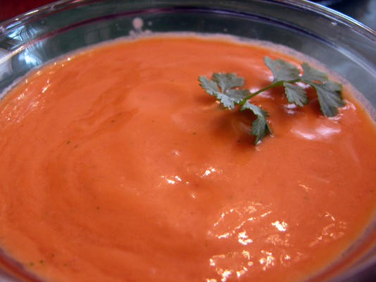 rauwe tomaten koriander soep