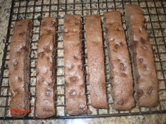 chocolademelk pepermunt biscotti