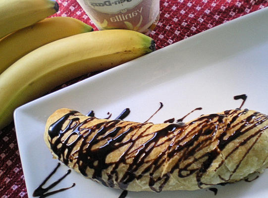 chocolade-bananen pasteien