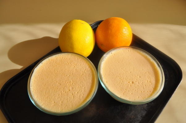 oranje citroen parfaits (laag vetgehalte, laag suikergehalte)