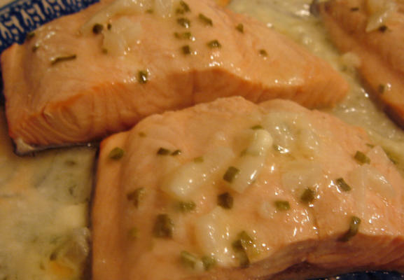 zalm met botersaus