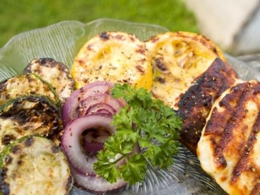 gegrilde halloumi aperitiefsalade