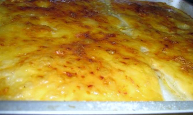 speciale braadpan van knoflook en kaas