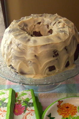 chocolade-sinaasappelroom kaas pond cake