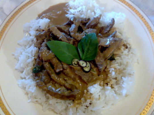panangrund met geurig Thais basilicum