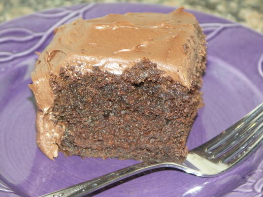 extra vochtige chocolade fudge snack cake