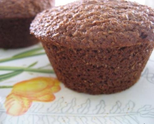 rose koffiezemelen muffins