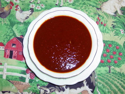irma's rode enchilada saus (salsa de chile rojo)