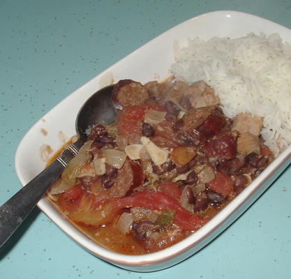 feijoada (zwarte bonen stoofpot)