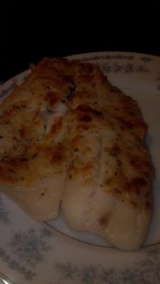 geroosterde tilapia met parmezaanse kaas