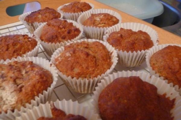 bananen muffins, diabetes en heerlijk