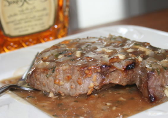 zijsteak met whisky-saus