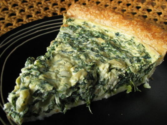 tre's spinazie en feta kaas quiche