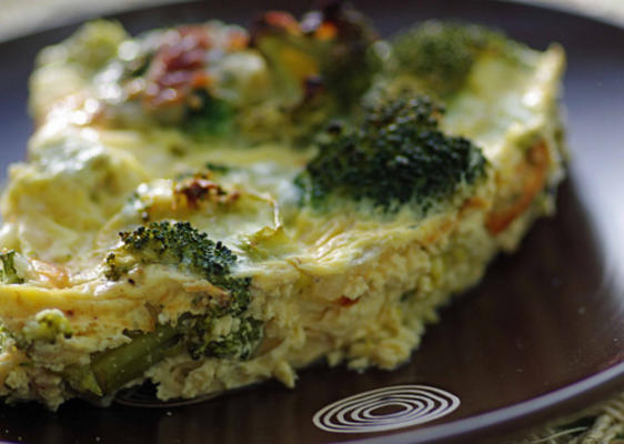 korstloze broccoli en kaasquiche