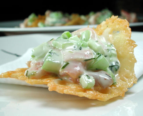 zalm parmezaan kopjes
