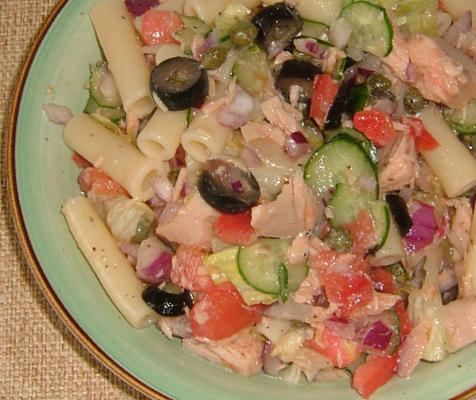 de salade van de tonijnpasta van Josefine