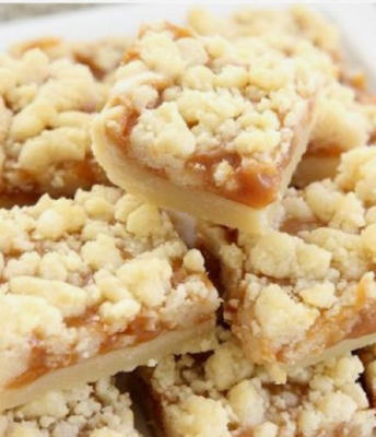 karamel streusel bars