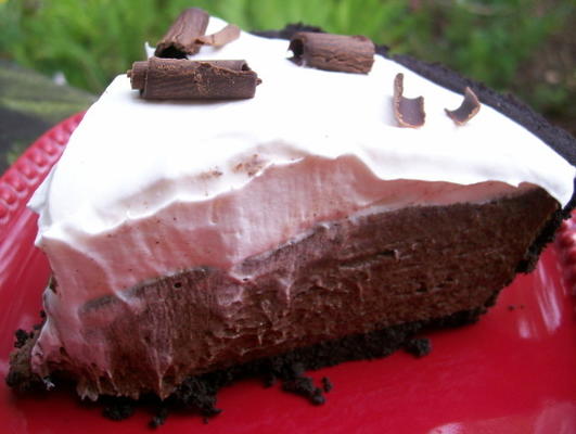 chocolade zijden taart met marshmallow meringue