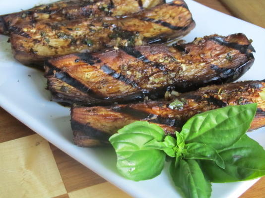 gegrilde balsamico aubergine