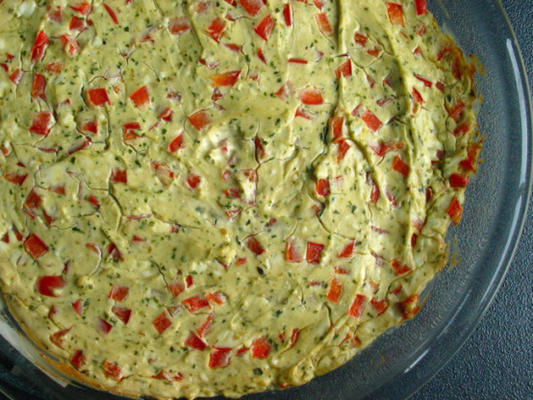 rode peper-pesto dip