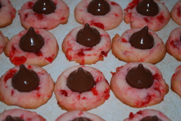 cherry cordial kiss cookies